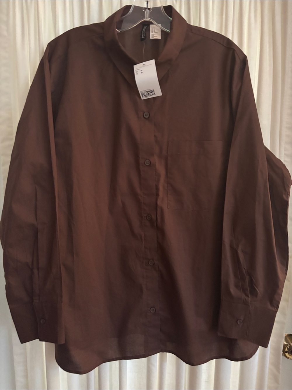 Women’s brown button up from H&M